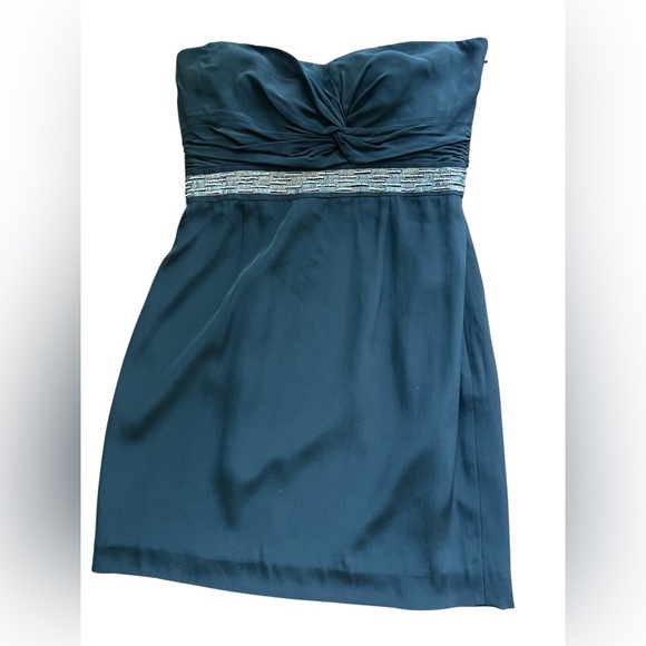 Tibi Black Strapless Beaded Waist Mini Cocktail Dress Women’s 2 NWT - Picture 2 of 9